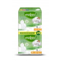Прокладки ультратонкие Molped Pure&Soft c крылышками НОРМАЛ 20шт*12